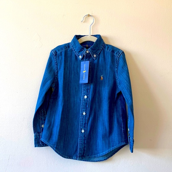 Ralph Lauren Other - 3/$60 Ralph Lauren Boys Size 4 Denim Button Down Shirt New with Tags